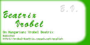 beatrix vrobel business card